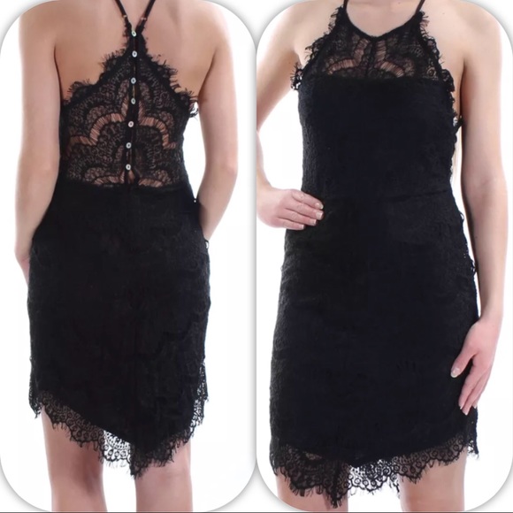 Free People Dresses & Skirts - NWT BLACK FREE PEOPLE SHEATH LACE DRESS - XS